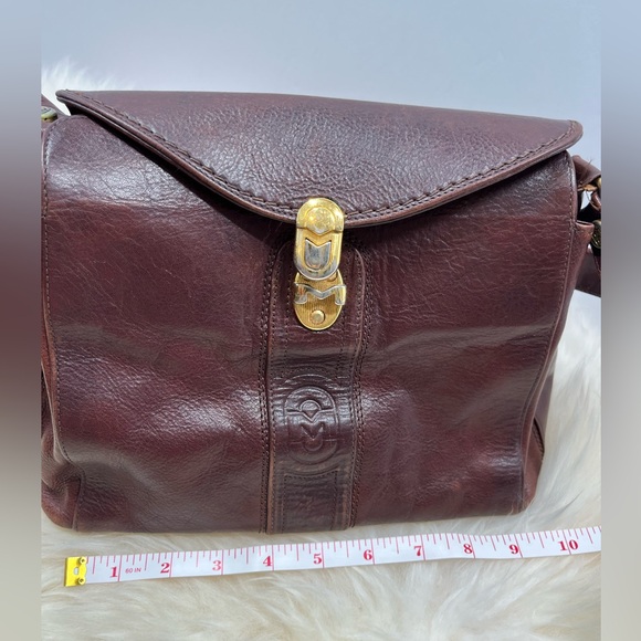 Marino Orlandi Made In Italy Large Speedy Leather Satchel Crossbody - Picture 13 of 16